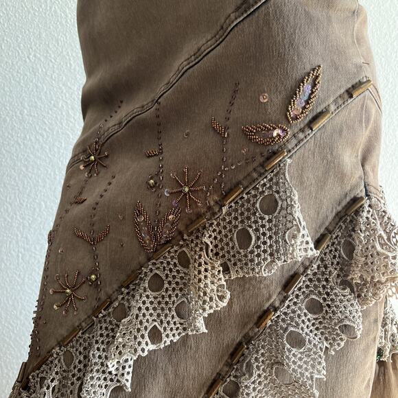 Vintage Y2K BOHO Chagal 2 Woodland Fairy Skirt Size 4 - Picture 9 of 16